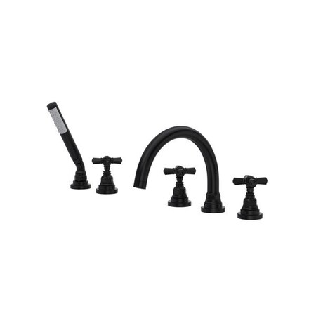 Rohl San Giovanni 5-Hole Deck Mount Tub Filler A2314XMMB